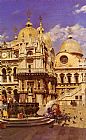 Ulpiano Checa y Sanz Piazza San Marco painting